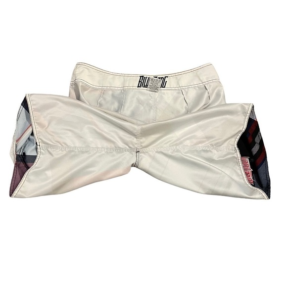 Billabong Red White Blue Black Board Shorts Swim Shorts Diagonal Stripes Size 34 - Picture 5 of 14